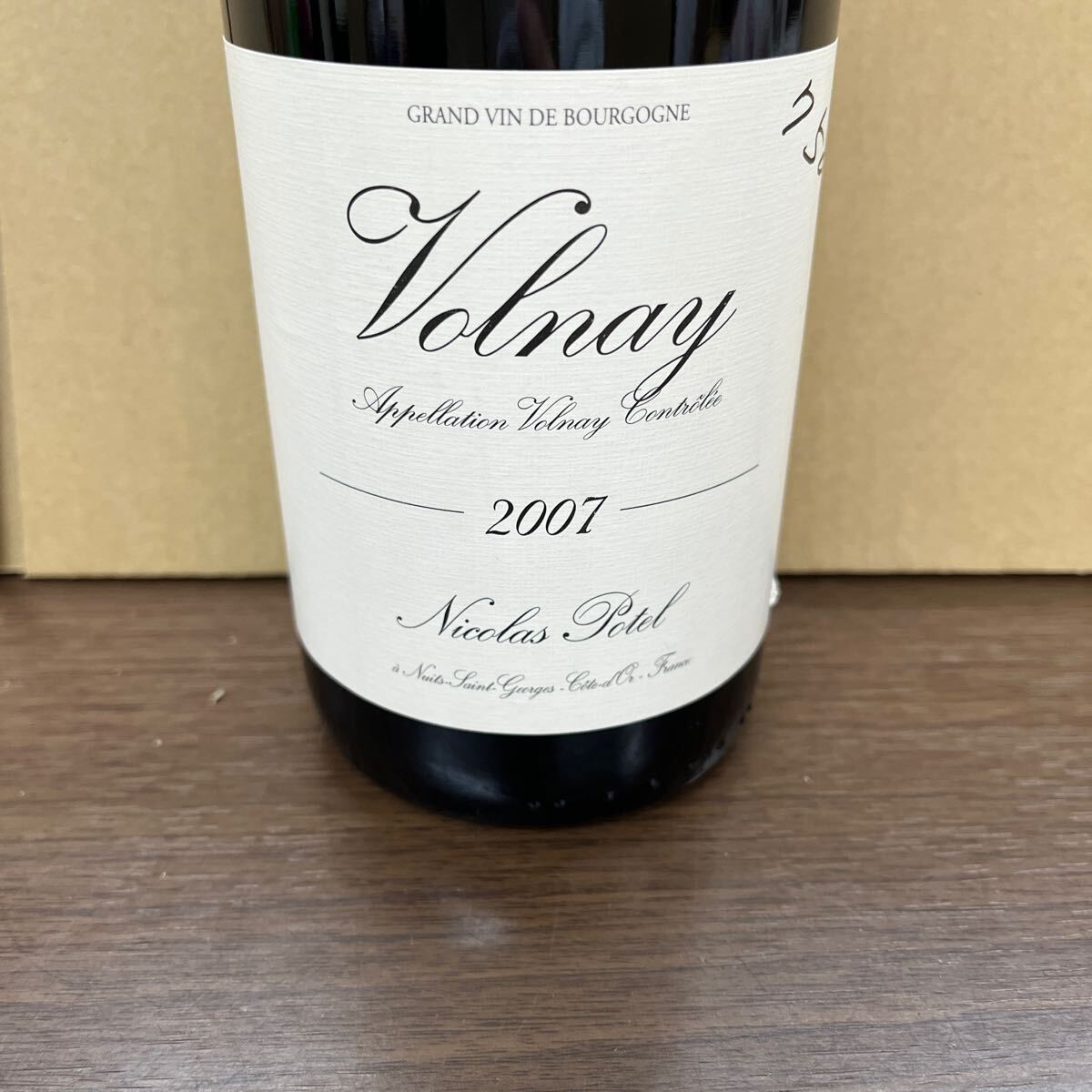 63. ★未開栓★ VOLNAY ヴォルネイ 2007 Nicolas Potel 750ml 13% 果実酒 【ラベル落書きあり】古酒_画像2