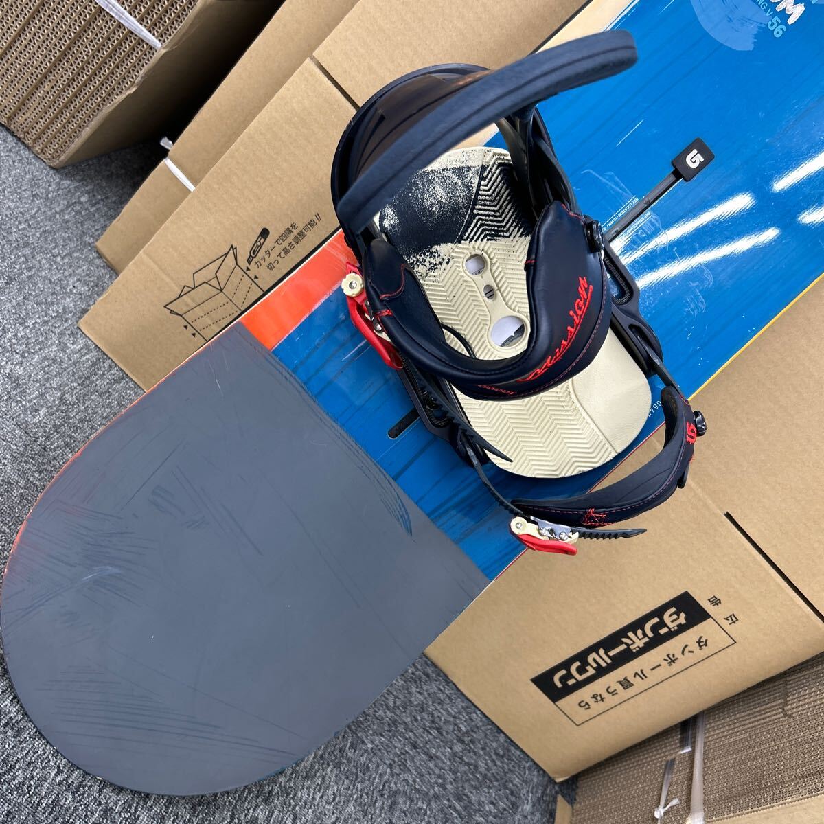 40. BURTON CUSTOM バートン カスタム スノーボード 板 約154cm ビンディング 訳あり 現状品_画像6