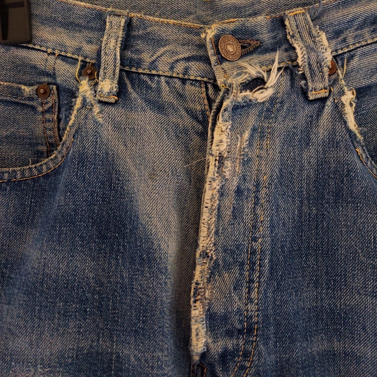 【雰囲気抜群】60s Levi's リーバイス 501XX デニム ジーンズ ヴィンテージ オリジナル☆S501XX 革パッチ 506XX 大戦 bigE 50s 40s_画像3