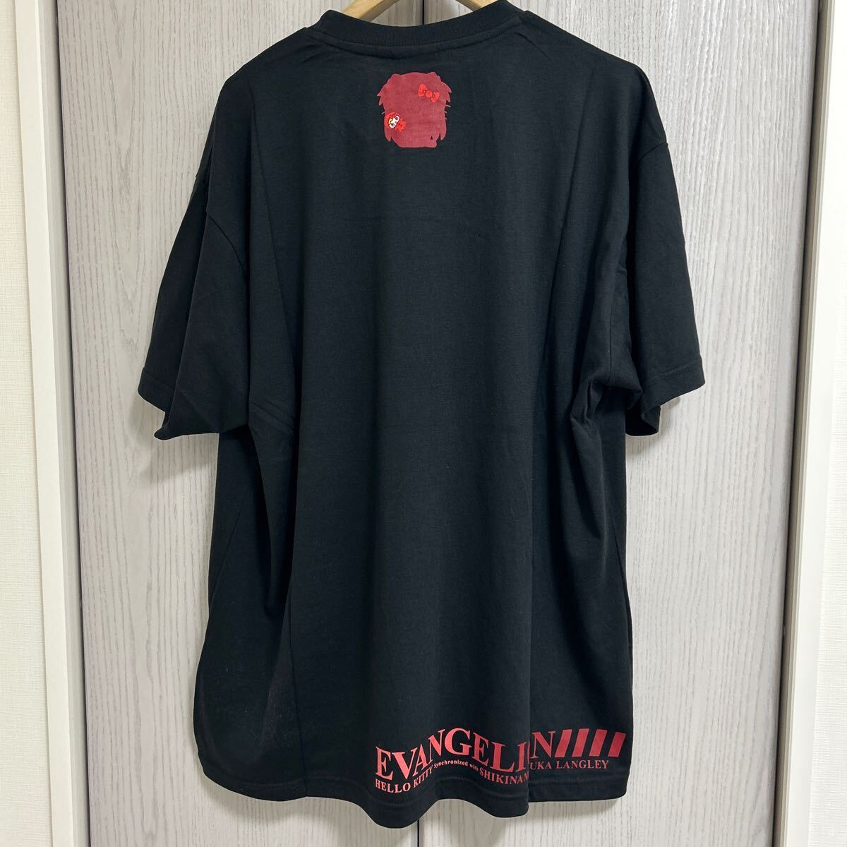 EVANGELION × HELLO KITTY アスカ　コラボtee 3L eva エヴァンゲリオン　rei&asuka レイ　ハローキティ　サンリオ　tシャツ　エヴァ_画像2