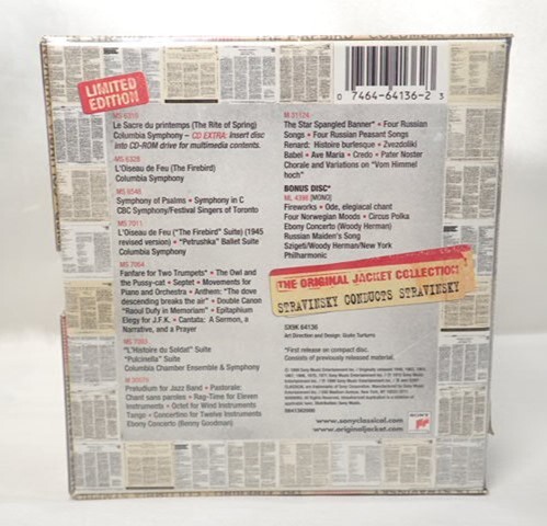 0315②［H］♪新品 CDBOX 2セット 10CD 9CD ホロヴィッツ ストラヴィンスキー ともにオリジナルジャケット♪の画像3