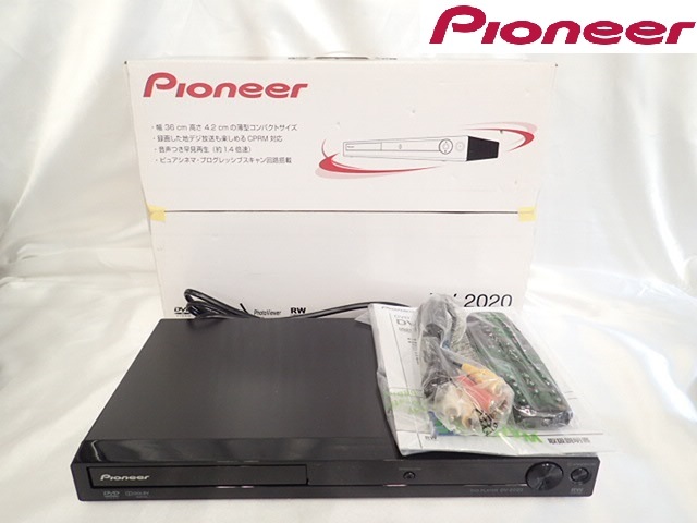 0325①［H］♪未使用品　pioneer　パイオニア　DVDプレイヤー　DV-２０２０　ブラック　付属品付き♪_画像1