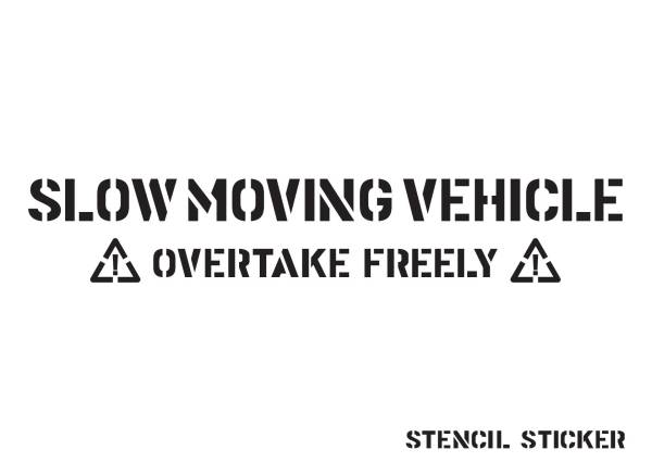 ステンシルステッカー『ゆっくり走ってます』世田谷ベース☆01の画像1