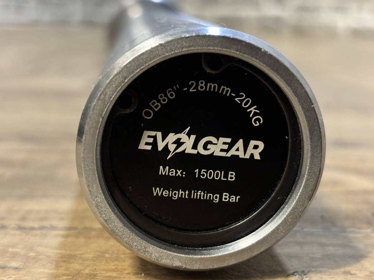 EVOLGEAR オリンピックシャフト バーベルシャフト 長さ2,200mm スリーブ直径50mm 「S17303」_画像4