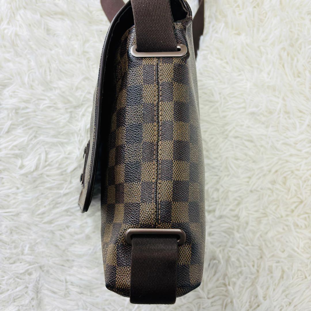 ●１円～ 【良品】ルイヴィトン LOUIS VUITTON ダミエ ブルックリンPM クロスボディ ショルダーバッグ 斜めかけ メンズ ブラウン_画像6