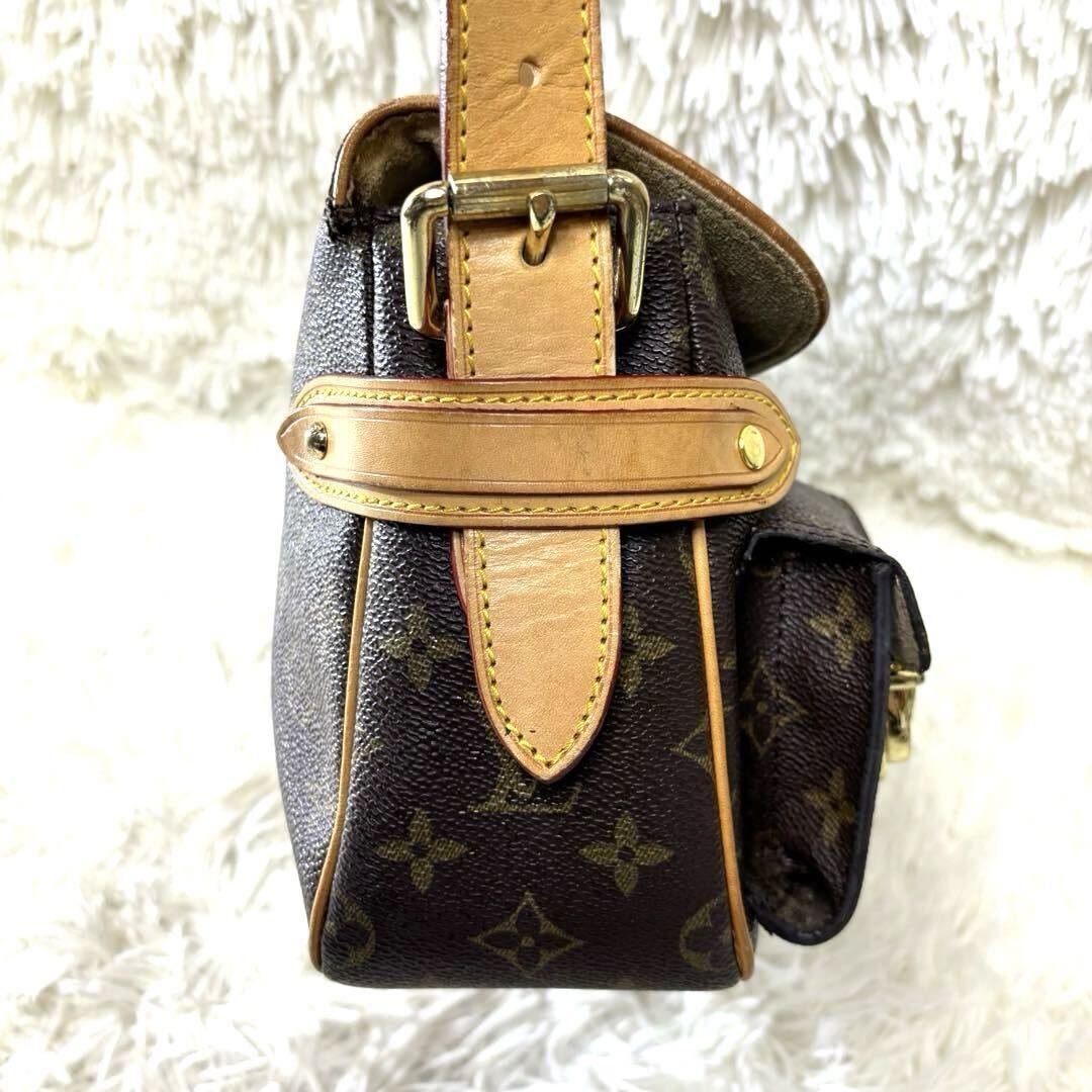 LOUIS VUITTON ルイヴィトン ハドソンPM ハンドバッグ ショルダー ２WAY ブラウン レザー 通勤通学 メンズ レディース 鞄 本革 モノグラム