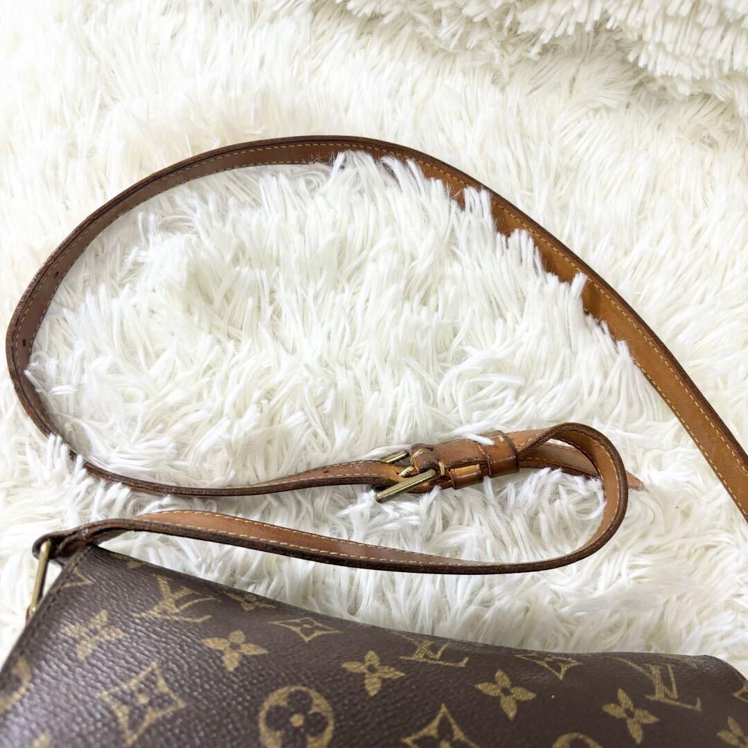 LOUIS VUITTON ルイヴィトン モノグラム ミュゼットサルサ ショルダーバッグ ブラウン レディース メンズ 通勤 通学 斜め掛け 総柄　_画像9