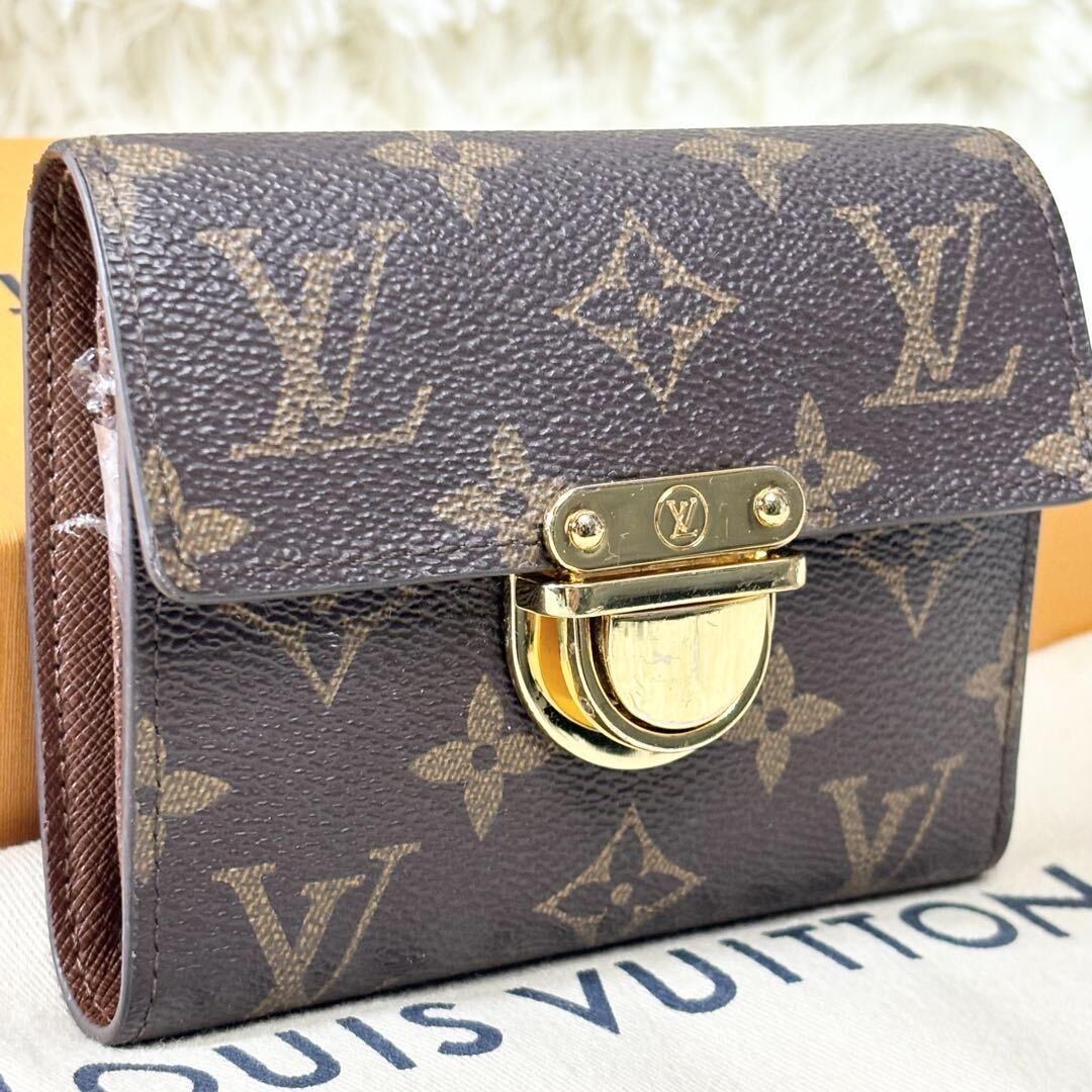 LOUIS VUITTON ルイ ヴィトン　ポルトフォイユ　コアラ　二つ折り財布 モノグラム　ゴールド金具 コンパクトウオレット メンズ レディース_画像1