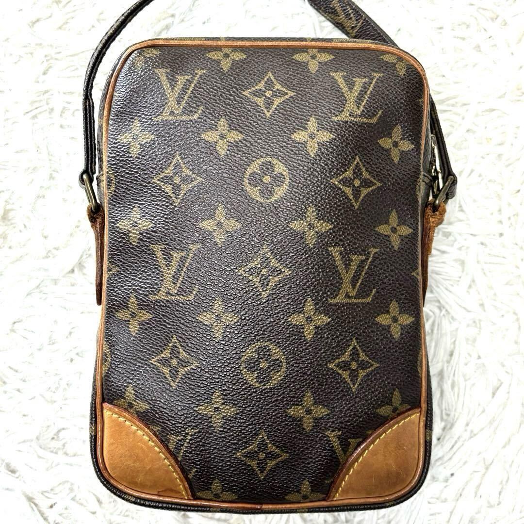 LOUIS VUITTON ルイヴィトン ダヌーブ　ショルダーバッグ　モノグラム　クロスボディ　斜め掛け メンズ レディース ブラウン 通勤 通学_画像3