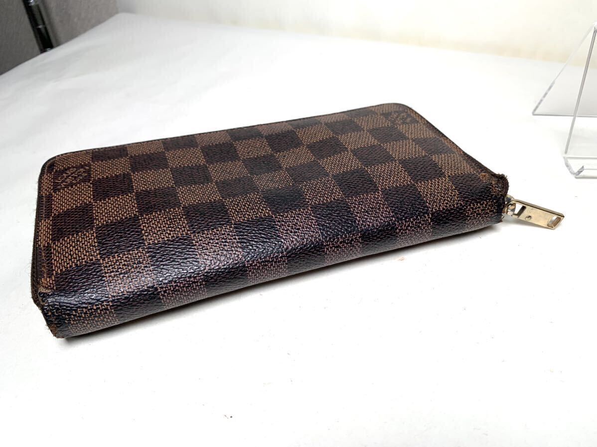 1円 LOUIS VUITTON ルイヴィトン N60015 ダミエ ジッピーウォレット ラウンドファスナー 長財布 ウォレット ブラウン系_画像4