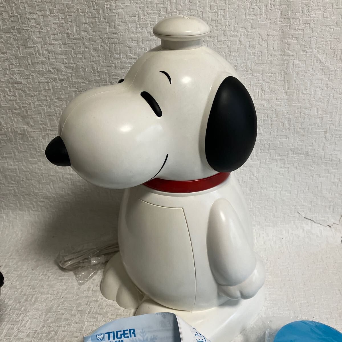 e255-100 スヌーピー 時計 かき氷器 まとめて SNOOPY タイガー 電動氷削り器 動作未確認 PEANUTS ウッドストック グッズ_画像5