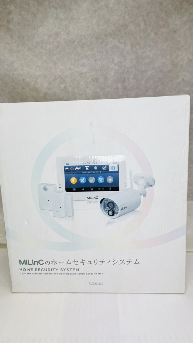 新品　モニター付防犯カメラ　MiLinC のホームセキュリティシステムLCS-101SD_画像1