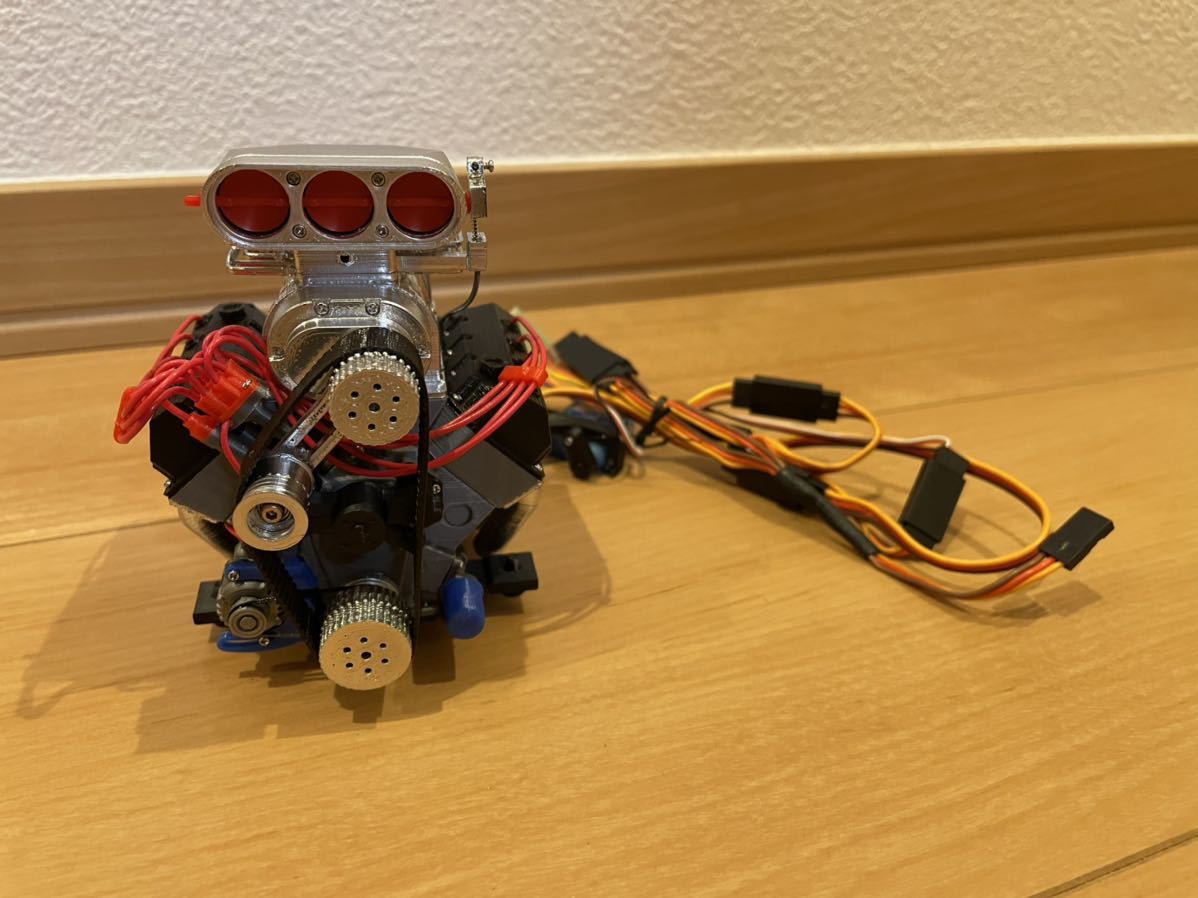 DarkDragonWing 1/10 RC OHV V8 H SC FD エンジン組立済完成品