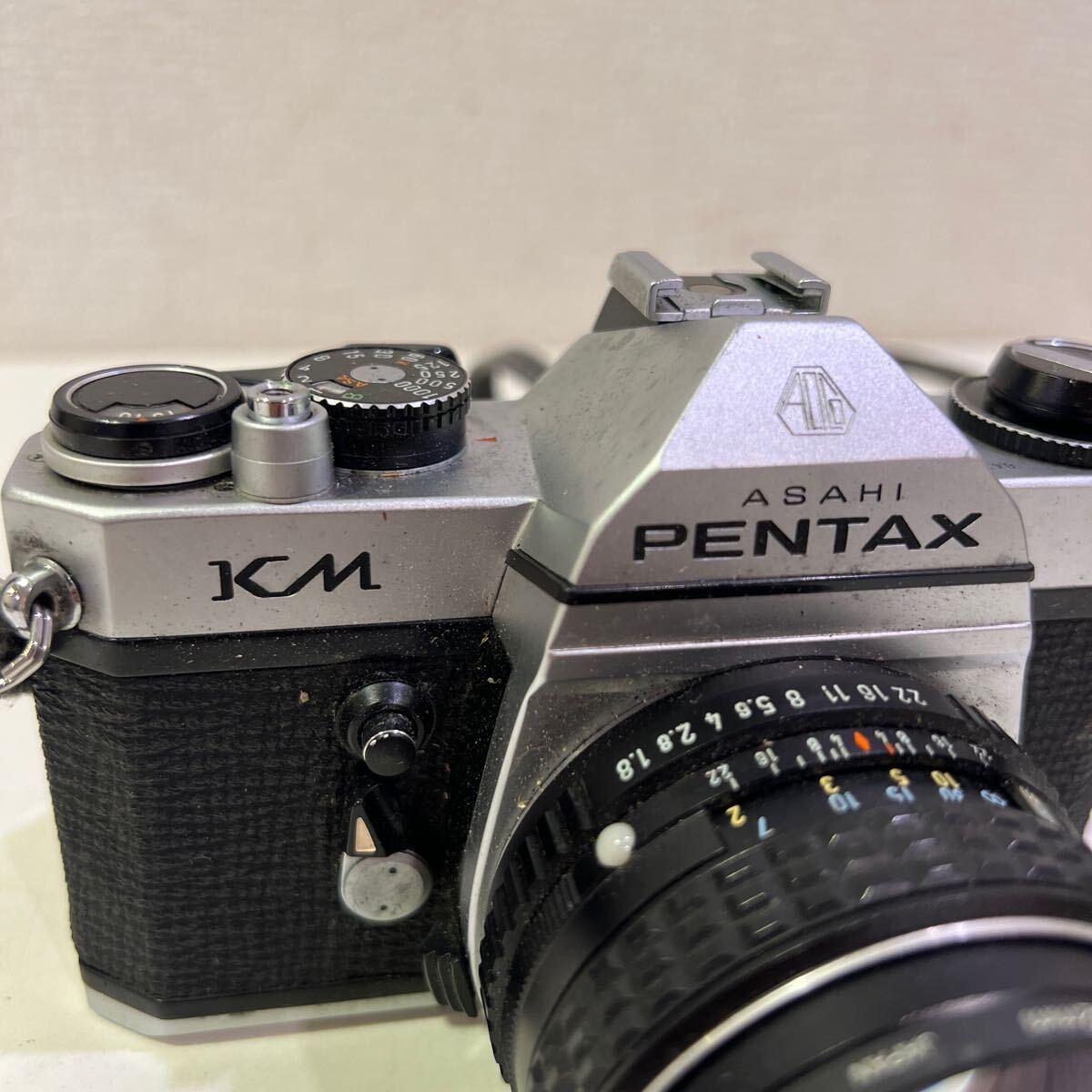 【希少】 ASAHI ペンタックス KM SMC PENTAX 1:1.8/55 フィルムカメラ ボディ レンズ 60サイズ（326）_画像3