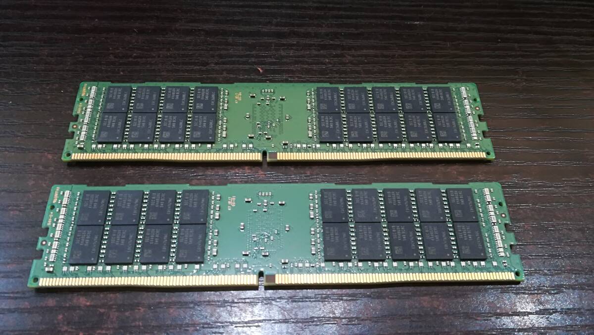 【動作品♪】SAMSUNG PC4-2400T DDR4 32GB×2枚 合計64GB ECC Registered メモリの画像4