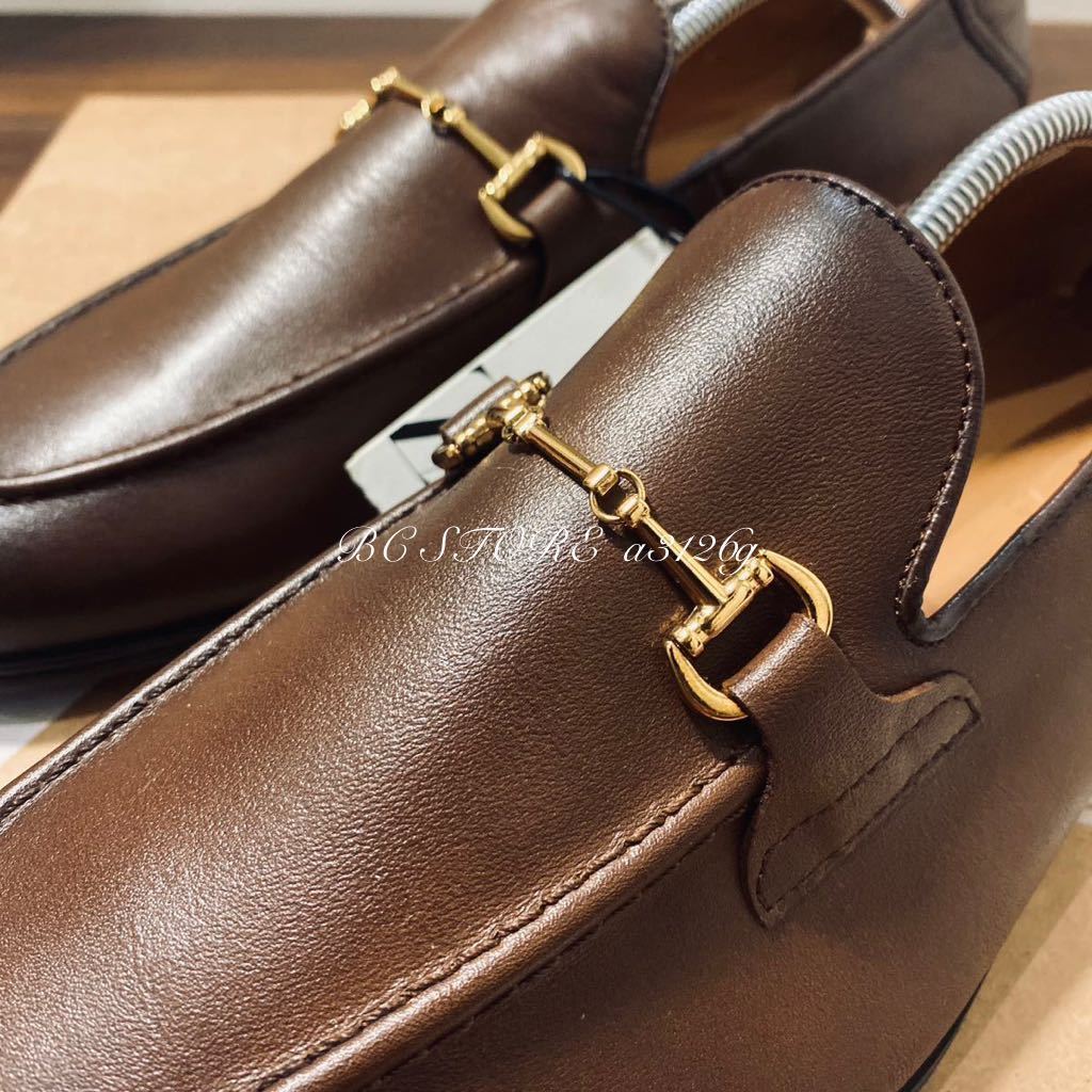  новый товар обычная цена 12990 иен ZARA телячья кожа bit Loafer 27.5cm 43 BROWN мужской Zara кожа спортивные туфли обувь формальный 