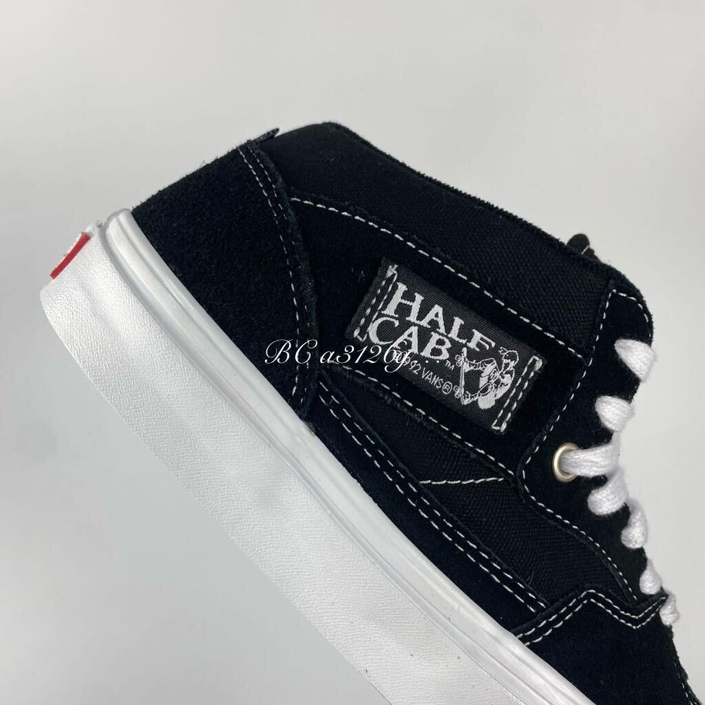 新品 VANS SKATE HALF CAB 26.5cm BK/WH メンズ ヴァンズ バンズ スケート ハーフキャブ 高衝撃緩和インソール スケートシューズ_画像4