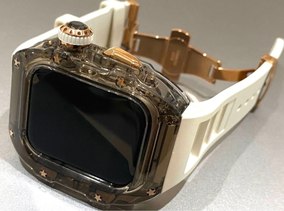 49ミリ　ウルトラ　アップルウォッチバンド ラバーベルト カバー　Apple Watch ケース 49mm スポーツ　ultra用