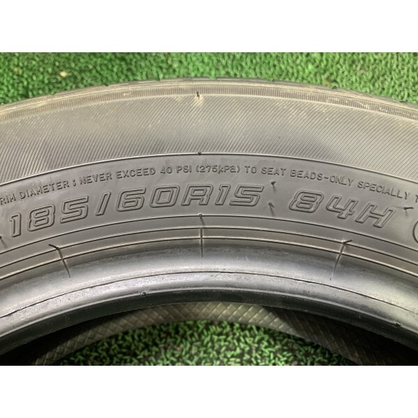 2021～2022年製 7～8分山 ダンロップ ENASAVE EC300+ 185/60R15 84H 4本/札幌市手渡し可/中古オンロードタイヤ(夏タイヤ) アクア F_62_画像8