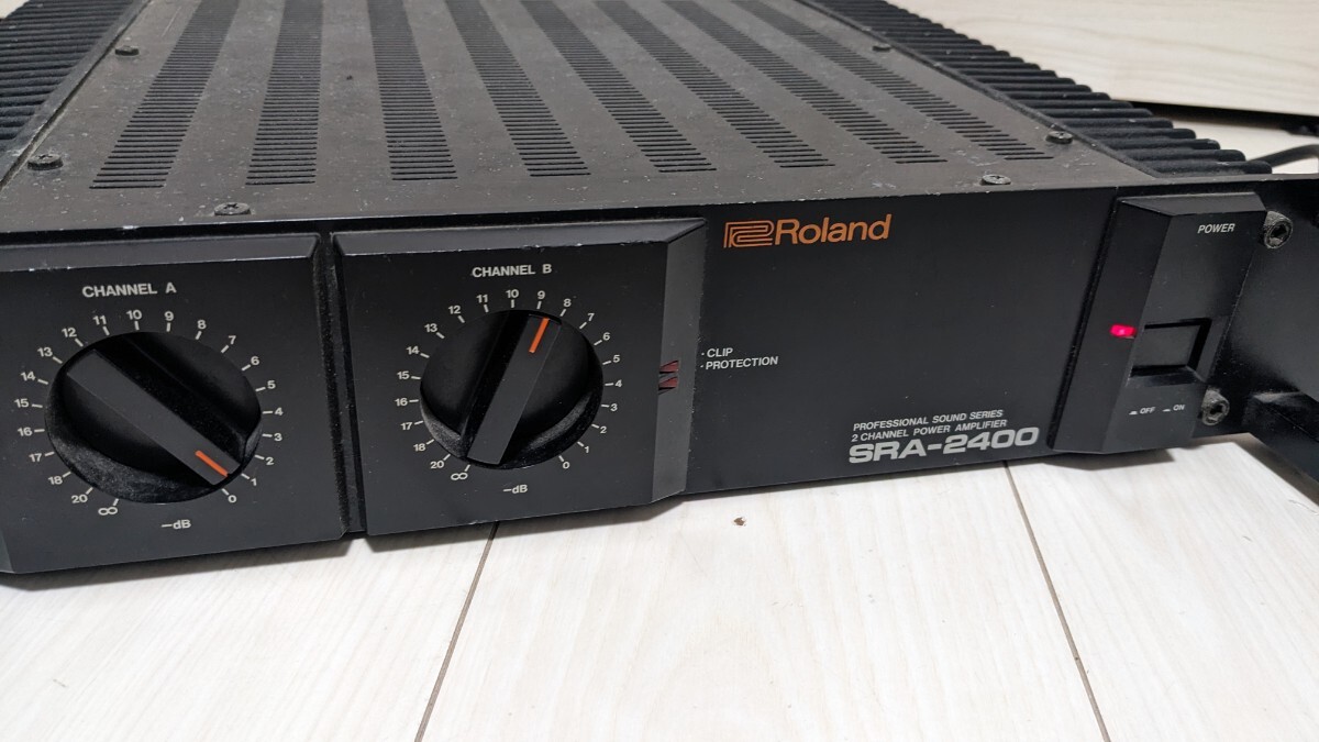 Roland SRA-2400 2CHANNEL POWER AMPLIFIER ローランド 2チャンネル パワーアンプ ジャンク