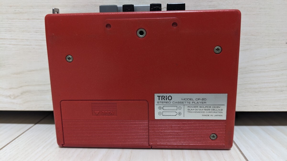 TRIO トリオ CP-20 カセットプレーヤー オートリバース ジャンク_画像6