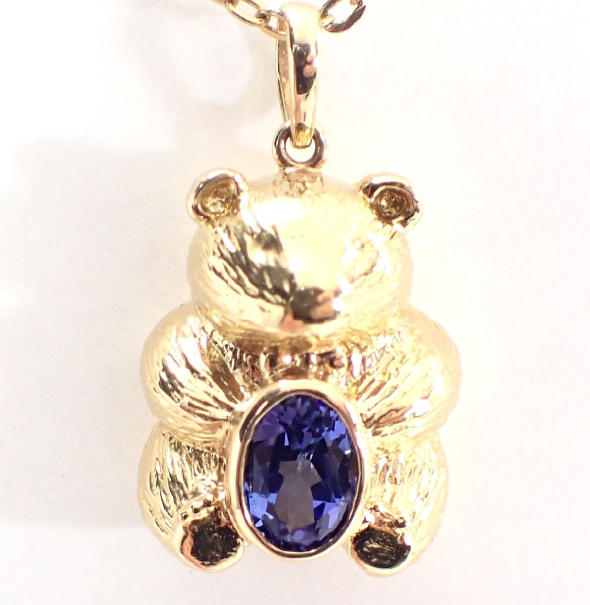 新しいスタイル 32096円 【吉村質店】K18クマモチーフタンザナイト0.90ct タンザナイト