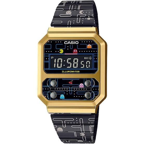 【新品未使用】パックマンx カシオ コラボモデル A100WEPC-1B 超貴重CASIO コレクション 腕時計 全国送料無料