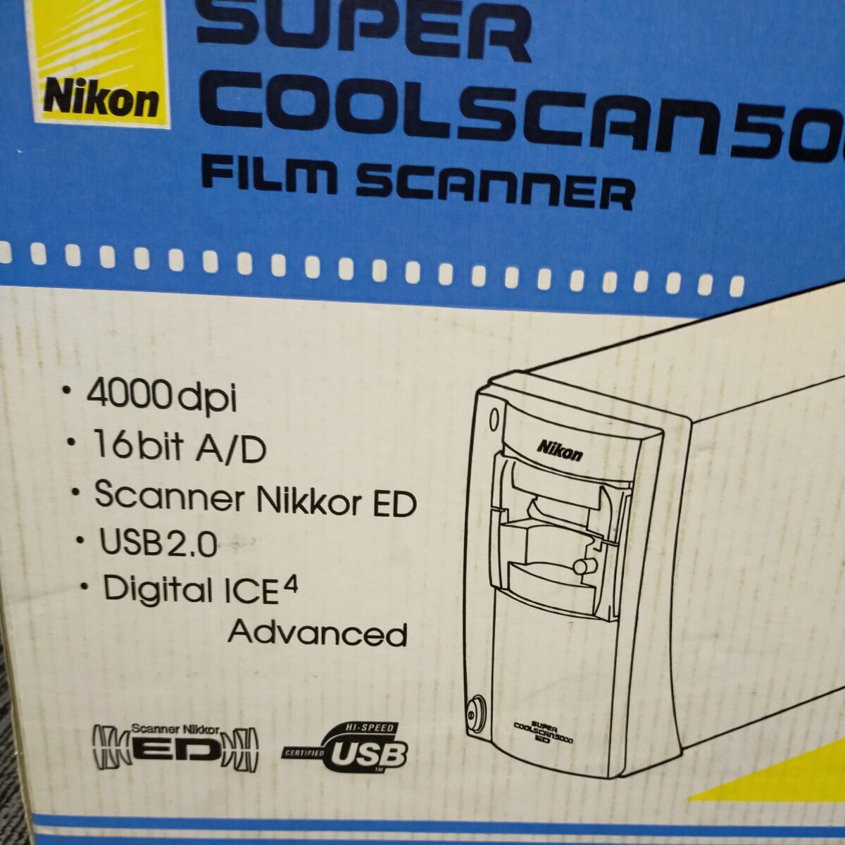  Nikon film scanner Nikon FILM SCANNER super cool scah5000 box attaching [.R]