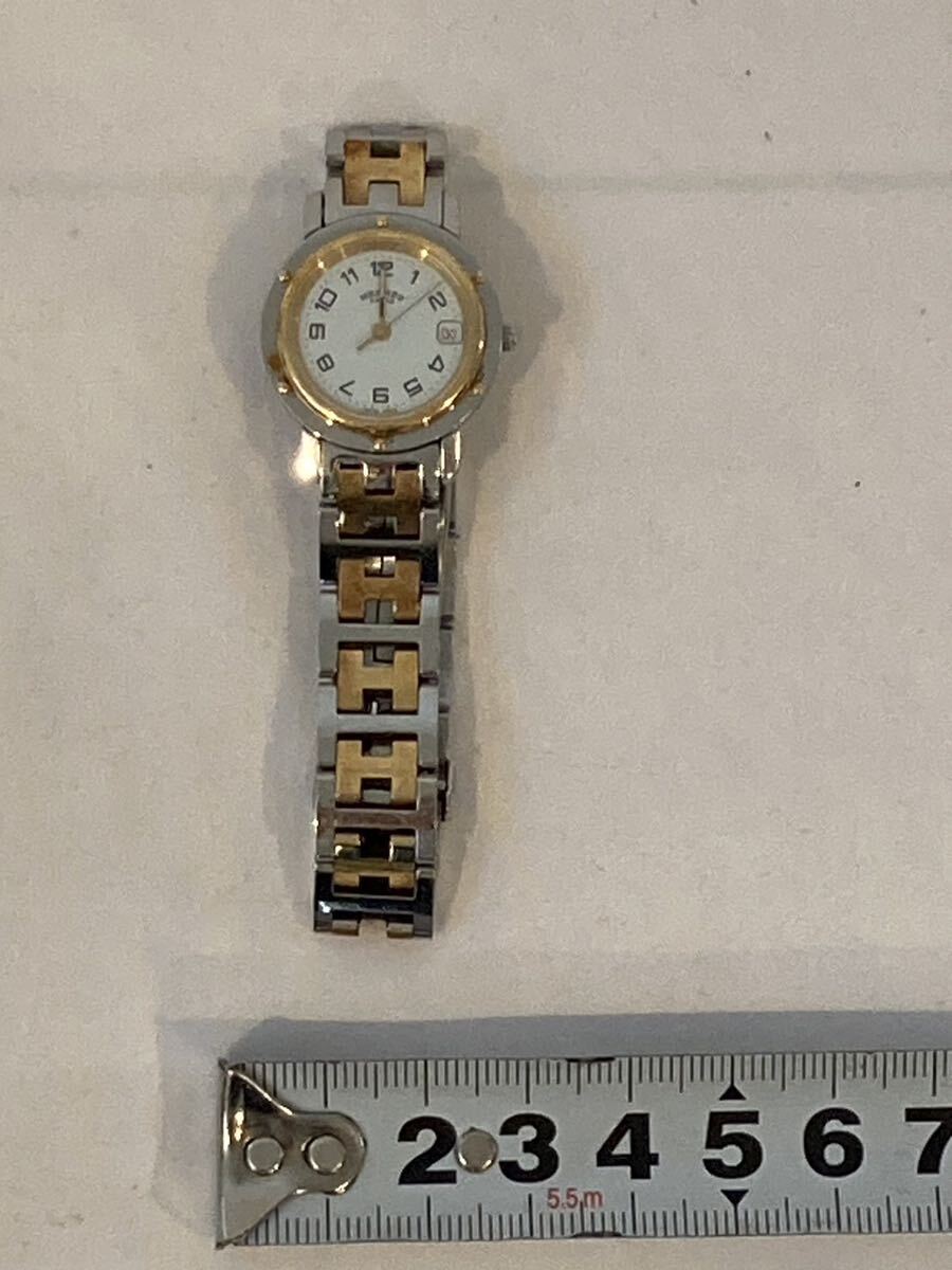HERMES(エルメス) 腕時計 クリッパー CL4.220 レディース アイボリーの画像10