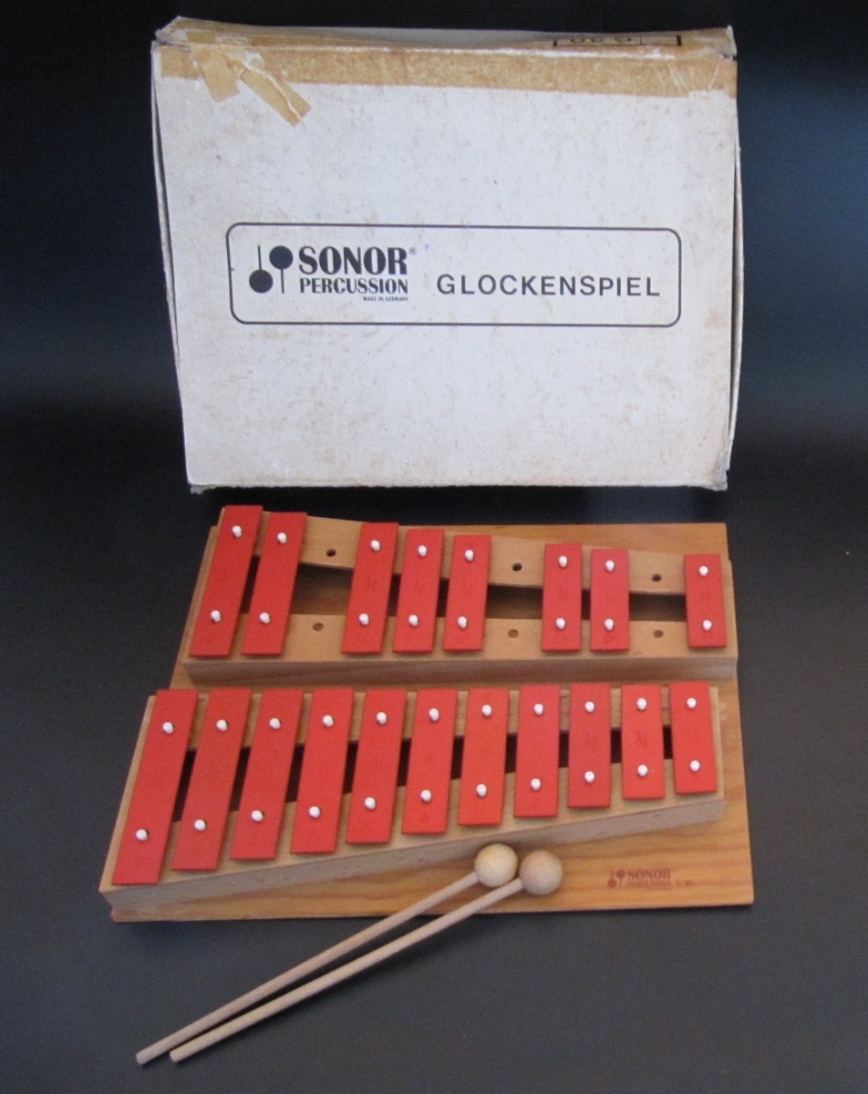 SONOR　ソナー　鉄琴　打楽器　GLOCKENSPIEL　G30　グロッケンシュピール　ドイツ製　箱付　_画像1