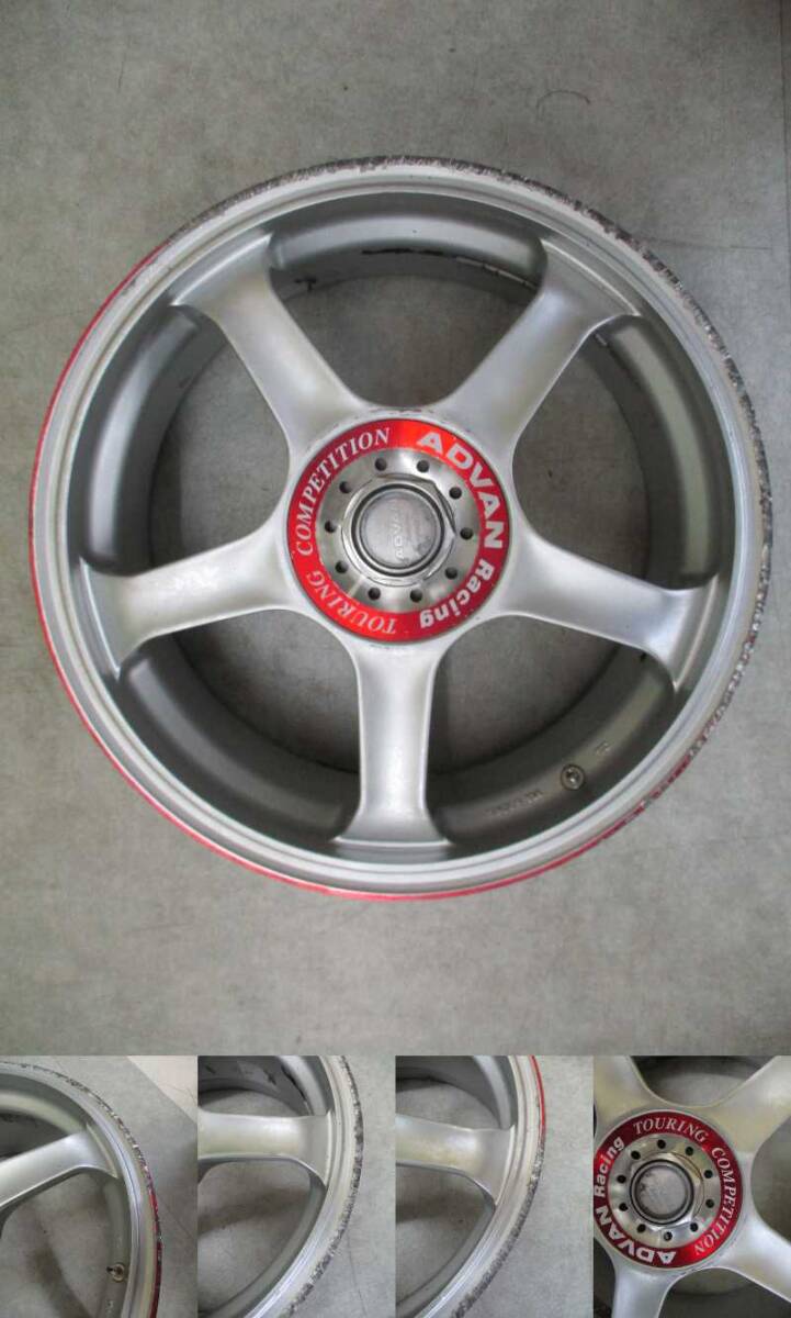 ☆ADVAN Racing Touring Competition 17inch 7J+45 5H-PCD114.3☆希少当時物 埼玉県発 現物確認OK☆カスタム ドリ車 などの画像5