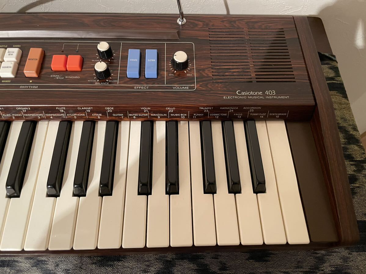 [ Junk ]CASIO Vintage synthesizer Casiotone 403