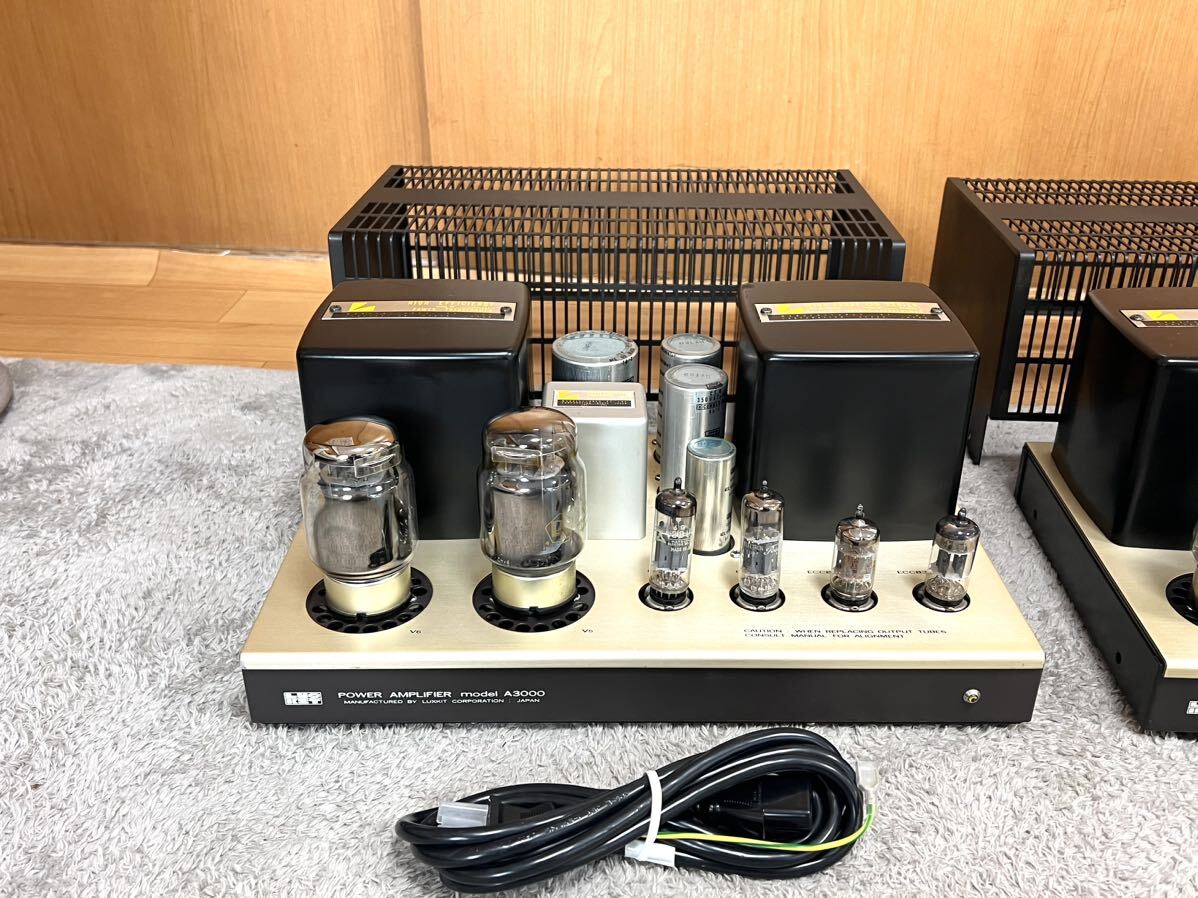 LUXMAN ラックスマン A3000真空管 モノラルパワーアンプペア _画像3