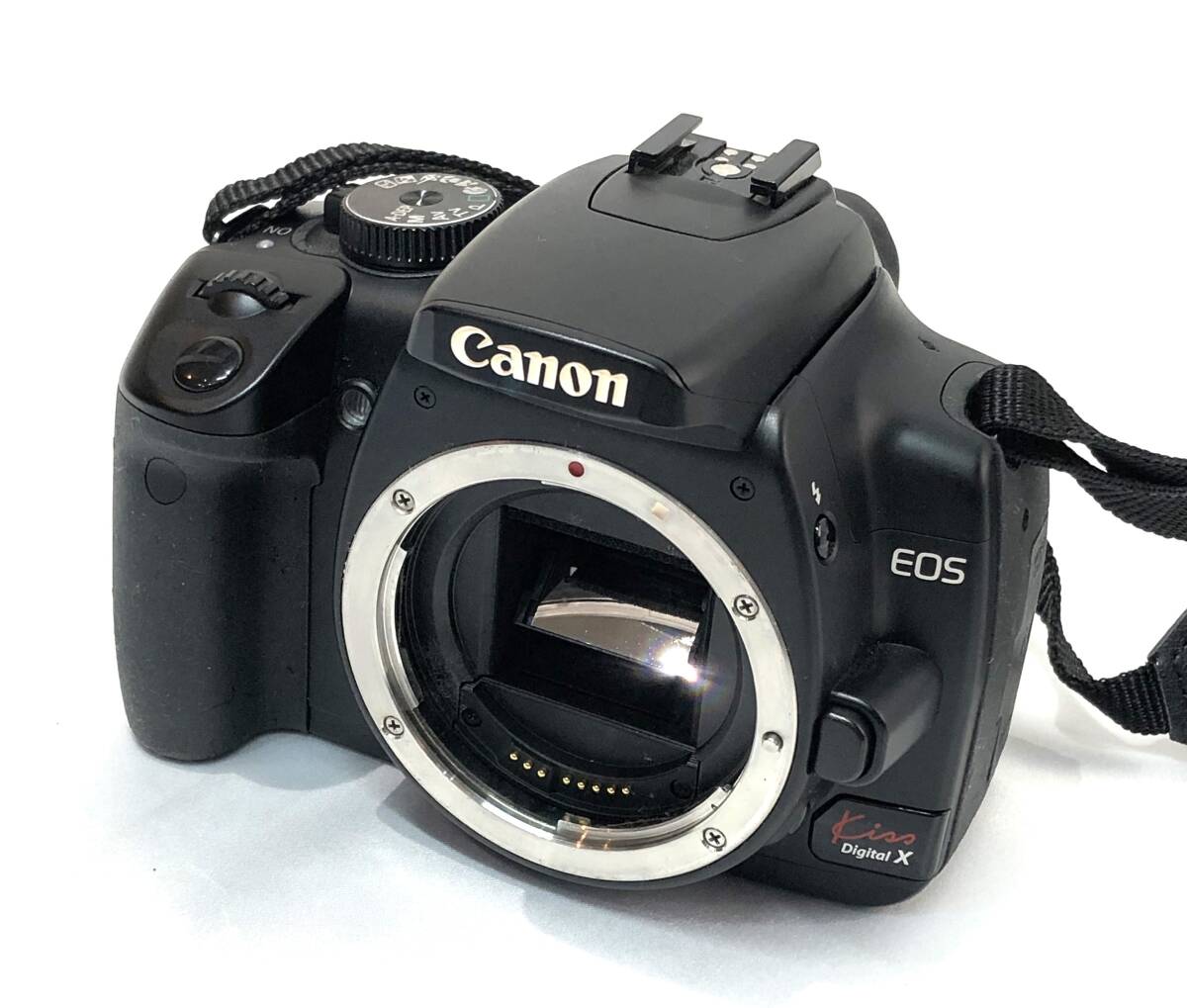 4-12308【現状品 キングラム】カメラ Canon EOS Kiss DigitalX キャノン キス デジタル EF-S 18-55/3.5-5.6 55-200/4.5-5.6 ジャンク扱い_画像2