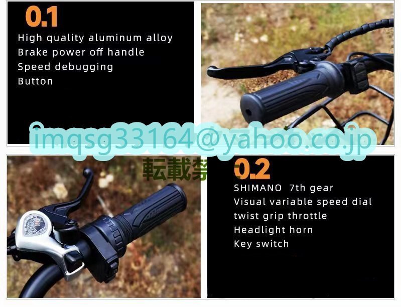  don't miss it 20 -inch electromotive bicycle thick. tire lithium battery tricycle 48V 750W wide pedal tricycle Q0164