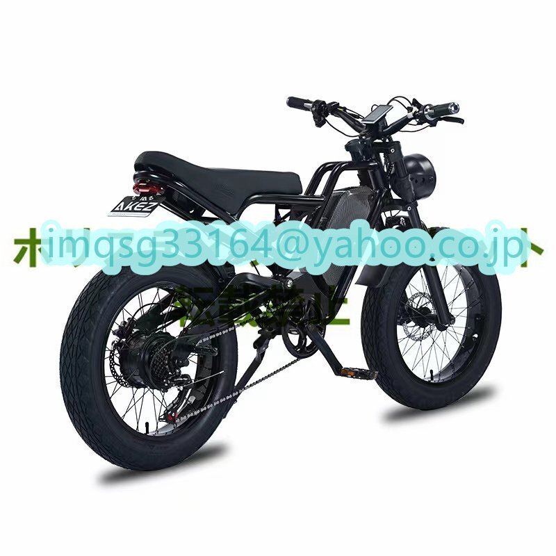  quality guarantee 20x4.0 -inch retro electromotive bicycle 48v 1500w 18Ah 40-60km lithium battery motocross Q0161