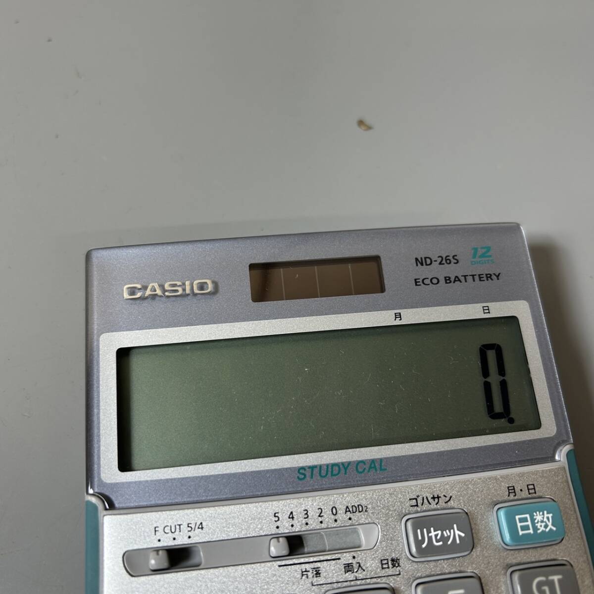 ☆動作品 CASIO カシオ 電子計算機 AZ-26S デジタル 計算機 電卓 ソーラー OA機器 ソフトケース付(中古品/現状品/保管品)☆の画像3