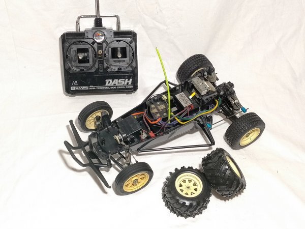 旧ホーネット スピコン メカ付き DASHプロポ グラスホッパー系タイヤ等　TAMIYA The HORNET