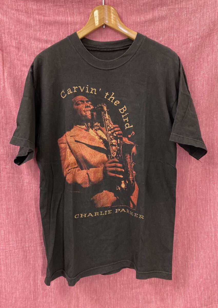 ヴィンテージ 90s チャーリーパーカー Charlie Parker JAZZ BLUES Tシャツ / Thelonious Monk Miles Davis Gil Evans Max Roach Coltraneの画像1