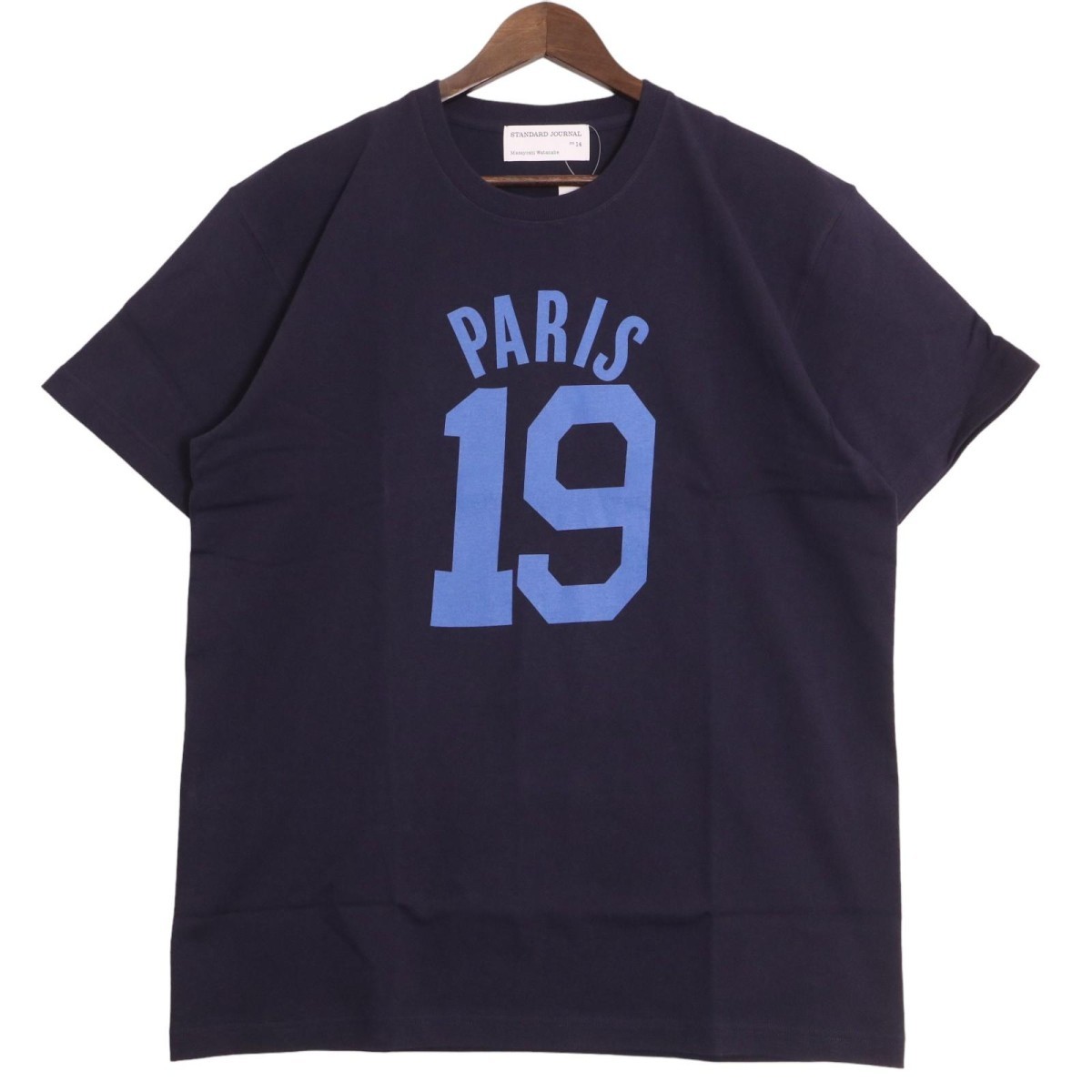 未使用 STANDARD JOURNAL / PARIS19 Print Tee スタンダード ジャーナル ナンバリング ロゴ Tシャツ 半袖 カットソー 表記サイズXL_画像1