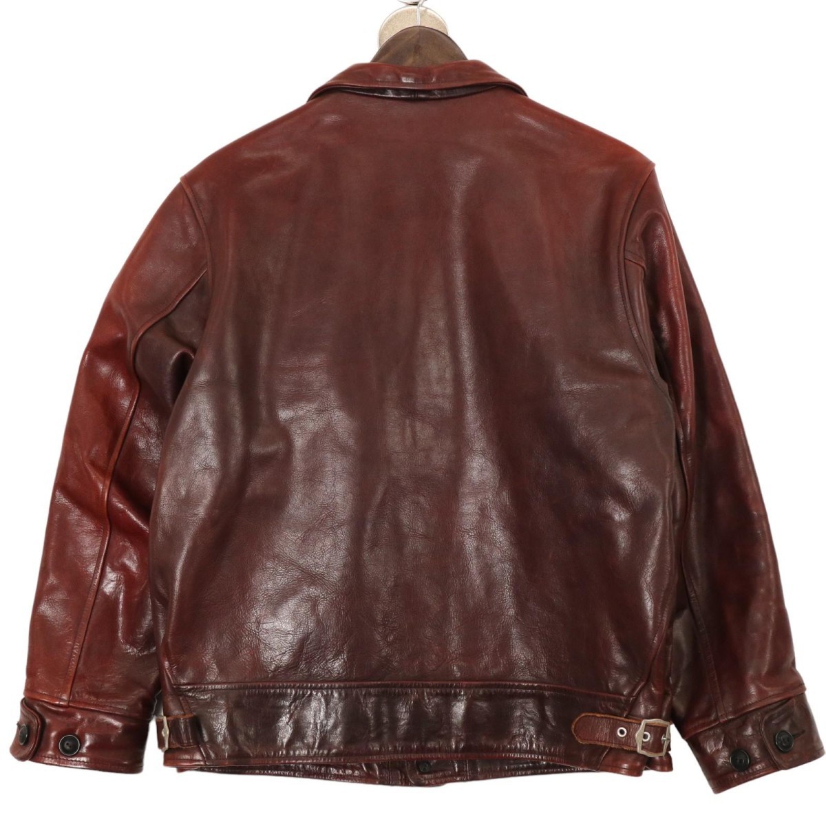 Dapper's / A-1 TYPE LEATHER SPORTS JACKET ダッパーズ レザー スポーツジャケット 革ジャン 1033 表記サイズ42_画像2
