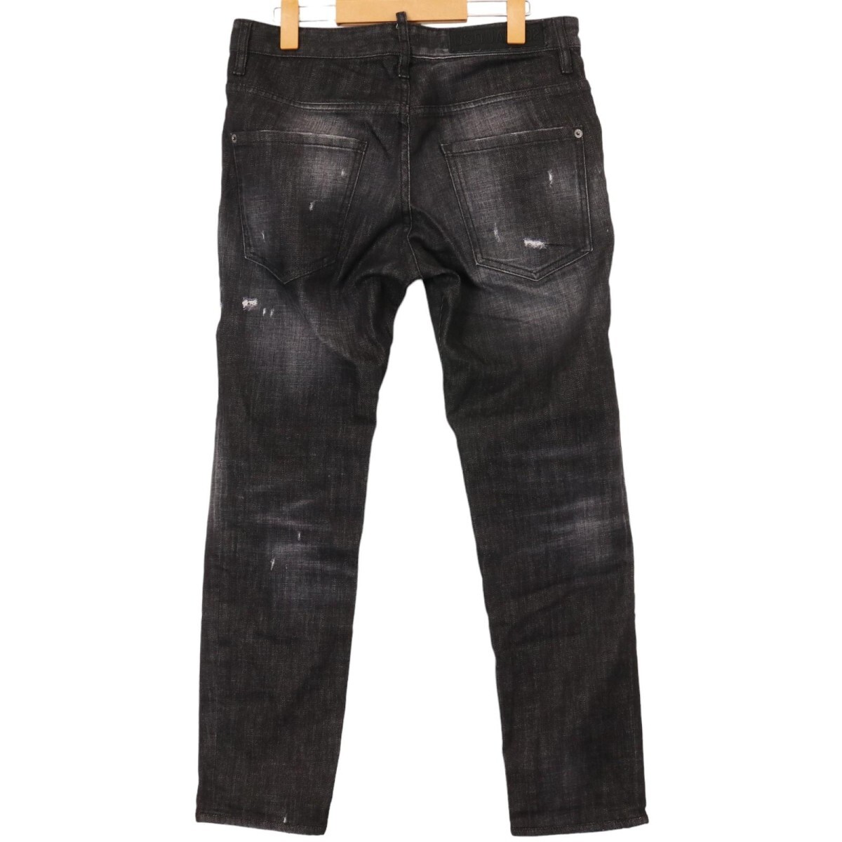 DSQUARED2 / Skater Jean ディースクエアード リペア加工 ボタンフライ スケータージーンズ デニム パンツ S74LB0336 表記サイズ41_画像2