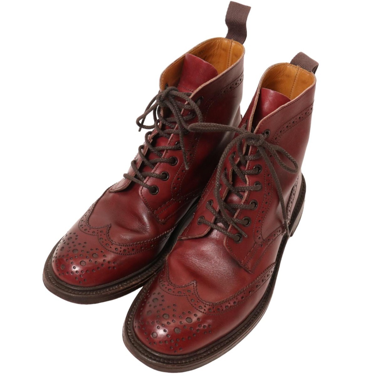 Tricker's / LS411 トリッカーズ ウィングチップ レースアップ カントリーブーツ レザーブーツ 表記サイズ6 FITTING4_画像1