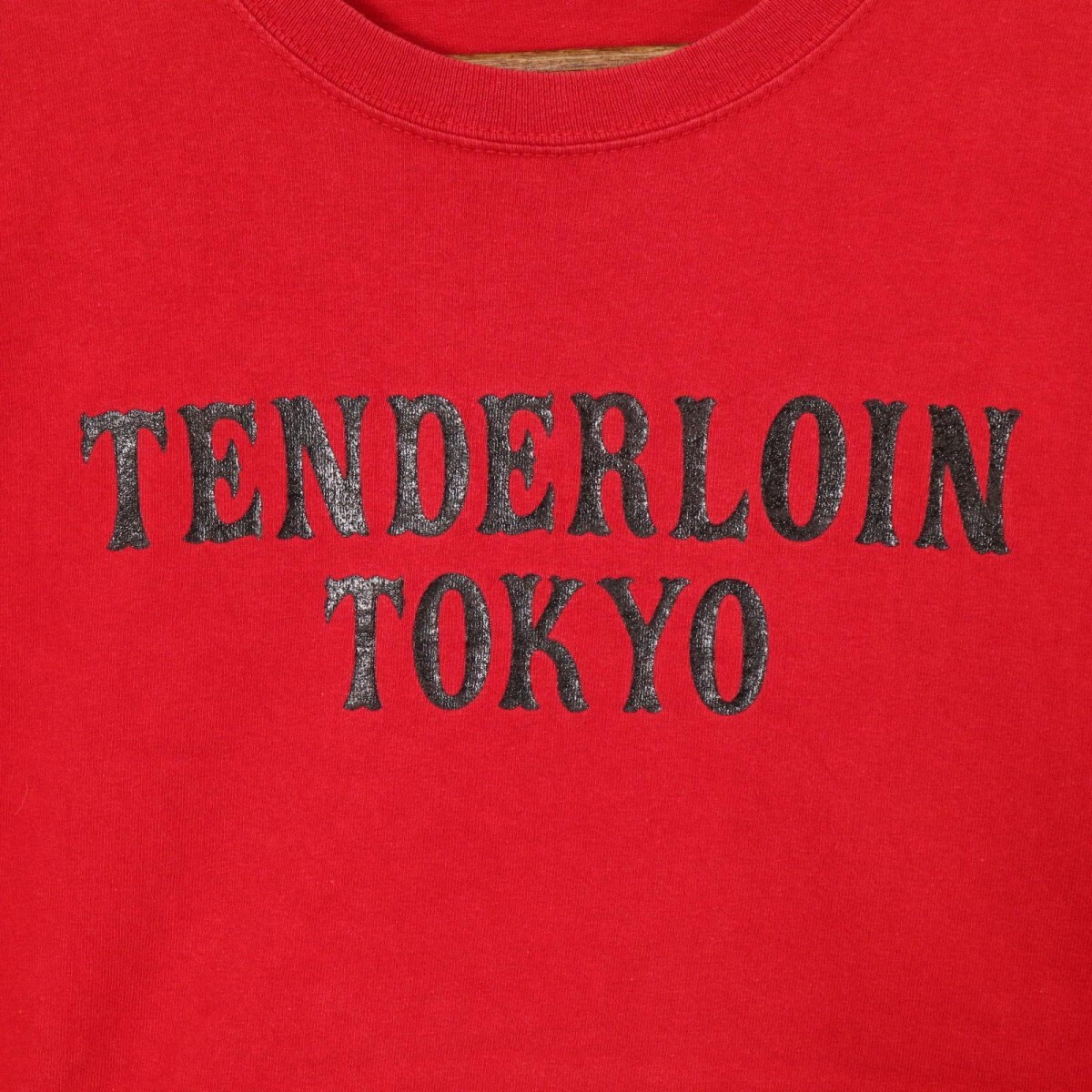 TENDERLOIN テンダーロイン ロゴ プリント クルーネック Tシャツ 半袖 カットソー 表記サイズL_画像5