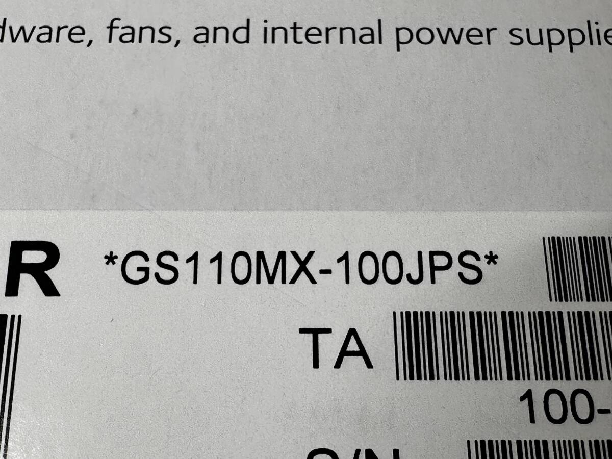 NETGEAR 10Gスイッチングハブ GS110MX-100JPS_画像7