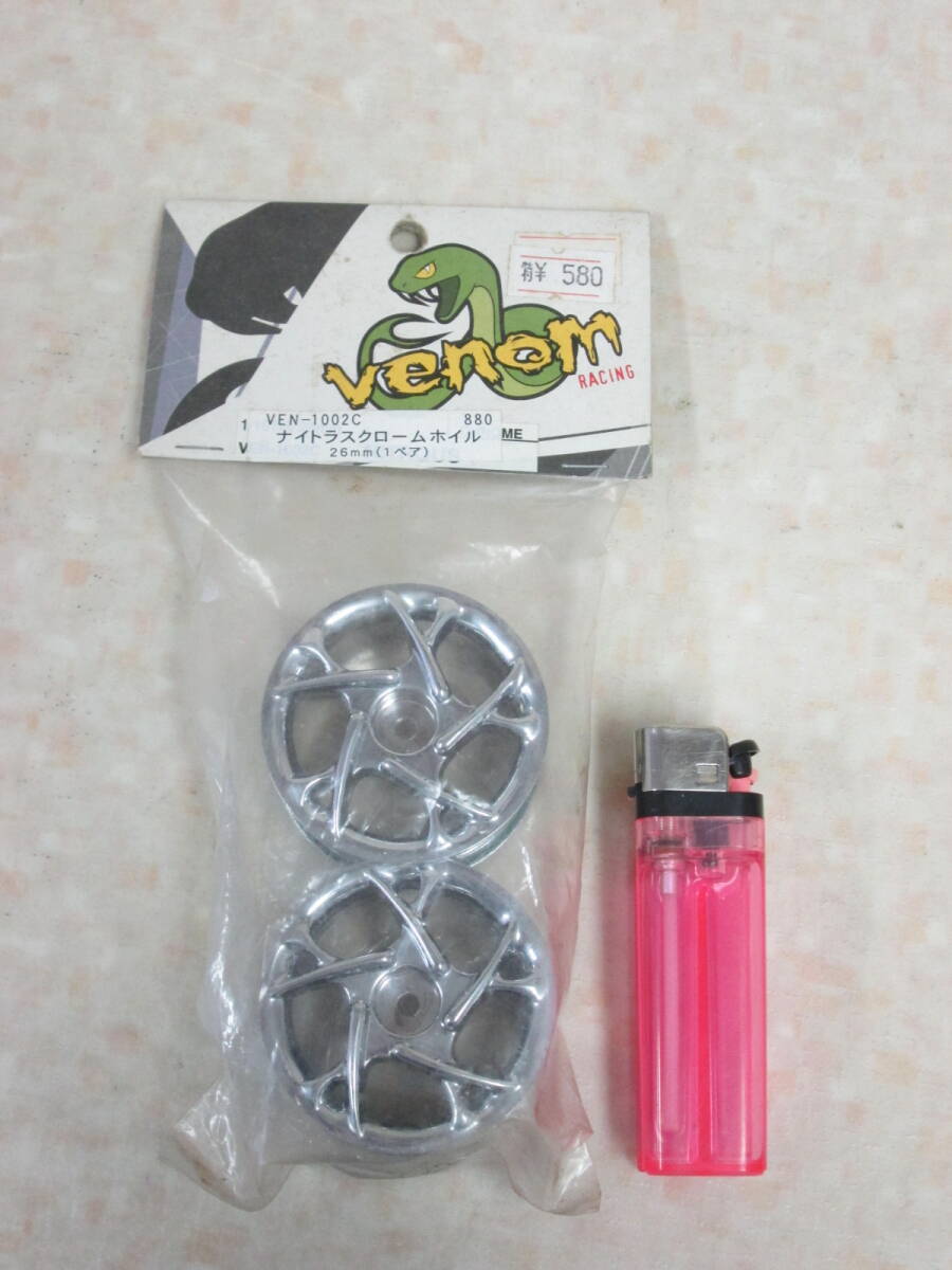 Venom Racing ven-1002c ナイトラスクローム 1/10ラジコン用 ホイル 26㎜ ホイール（１ペア=2個）_画像1