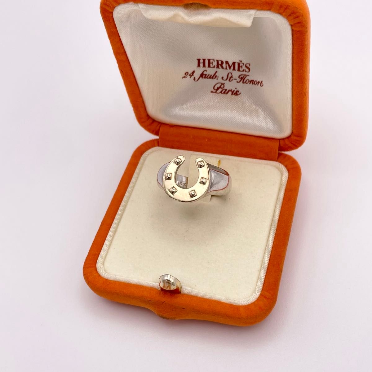 VINATGE HERMES ホースシュー リング シルバー ゴールド コンビ VINATGE HERMES ホースシュー リング シルバー ゴールド コンビ