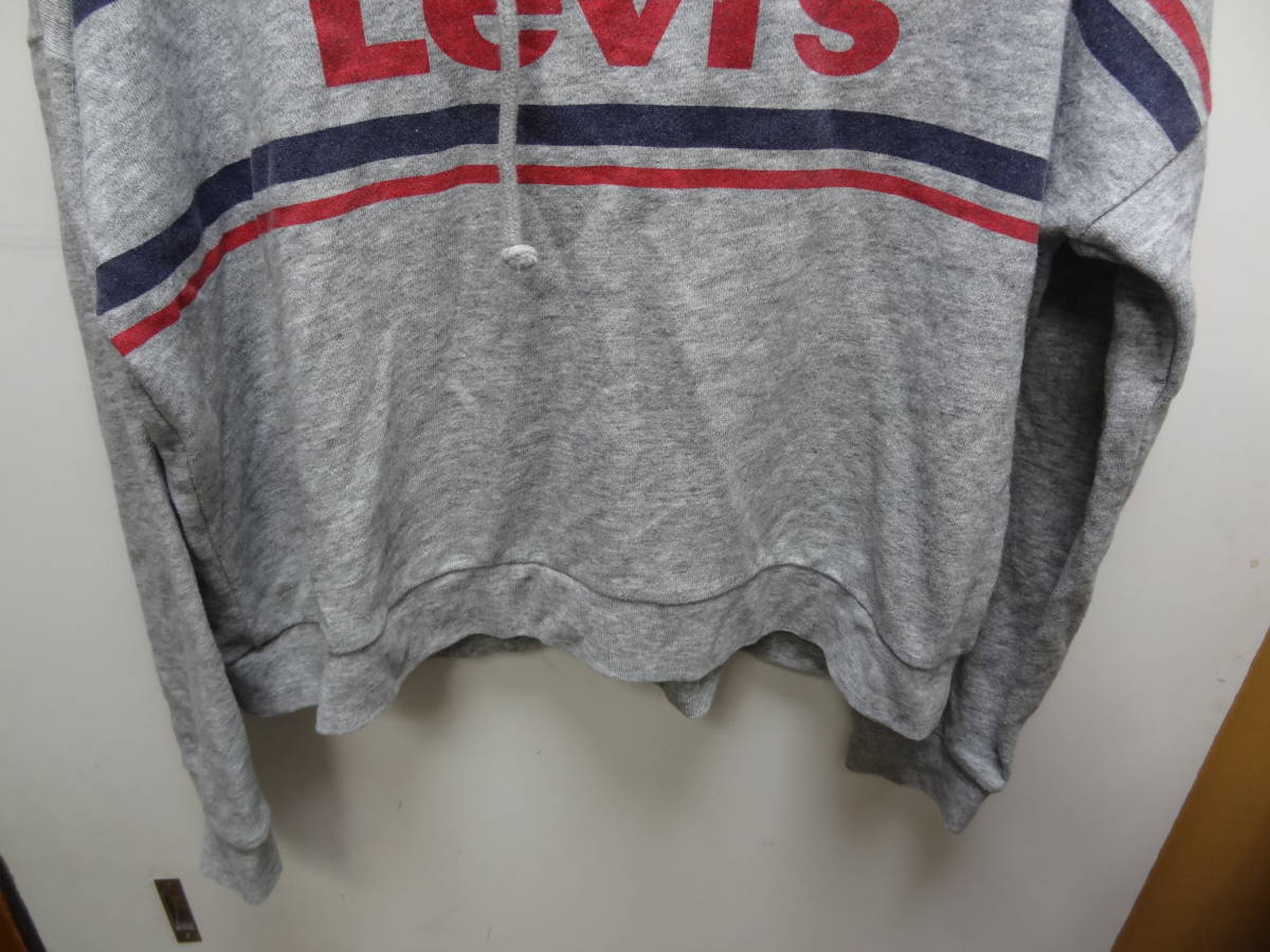 全国送料無料 リーバイス Levi's レディース 胸Levi'sBIGロゴ プルオーバースウェットパーカーサイズ S_画像5
