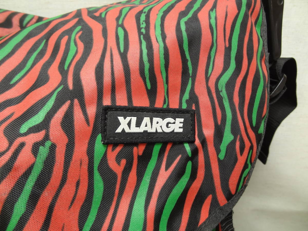 全国送料無料 エクストララージ XLARGE メンズ 総柄 大きなメッセンジャーバッグ_画像6