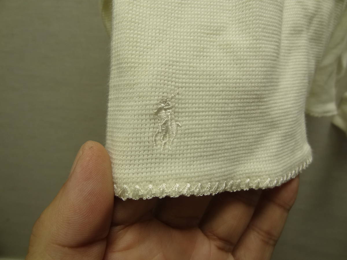 全国送料無料 正規品 ポロ ラルフローレ POLO RALPH LAUREN 子供服 キッズ女の子 綿100%ヘンリーネック 長袖 厚手 カットソー 140_画像5